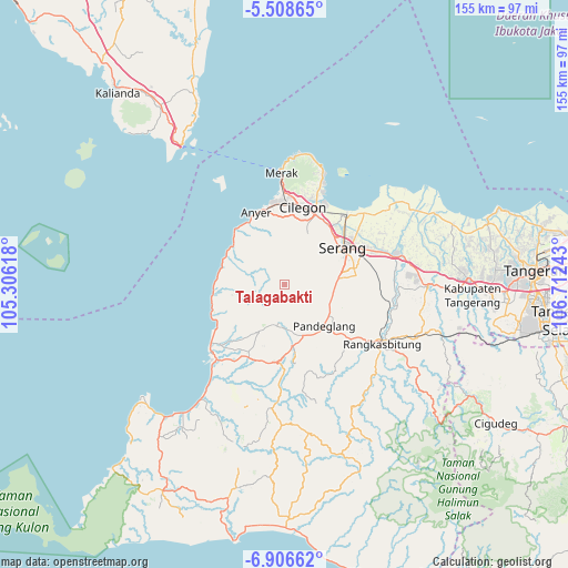 Talagabakti on map