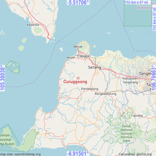 Curuggoong on map