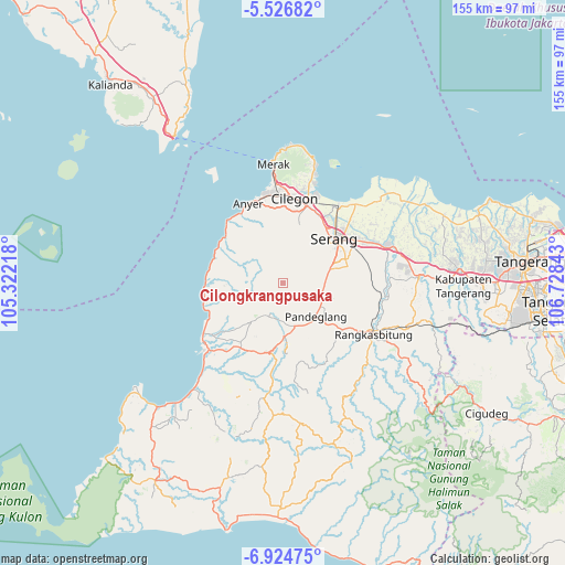 Cilongkrangpusaka on map