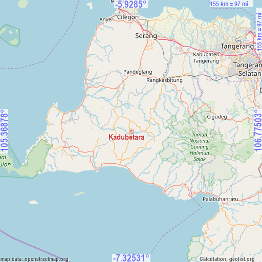 Kadubetara on map