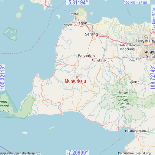 Munturkaju on map