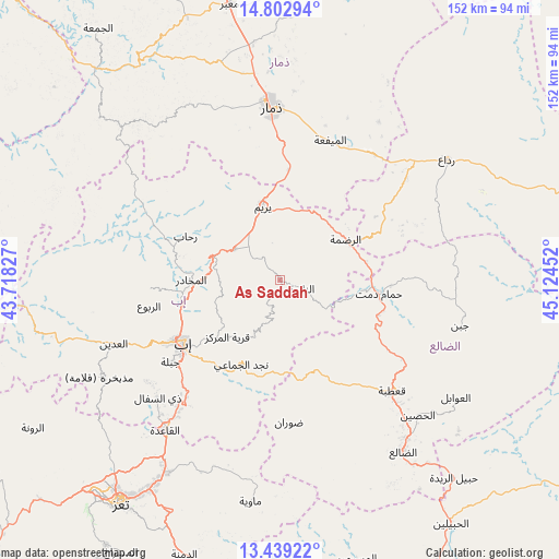 As Saddah on map