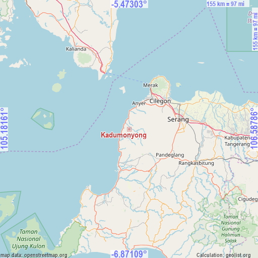 Kadumonyong on map