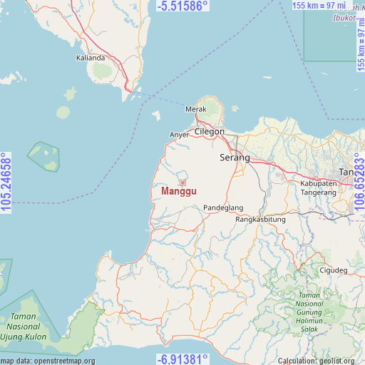 Manggu on map