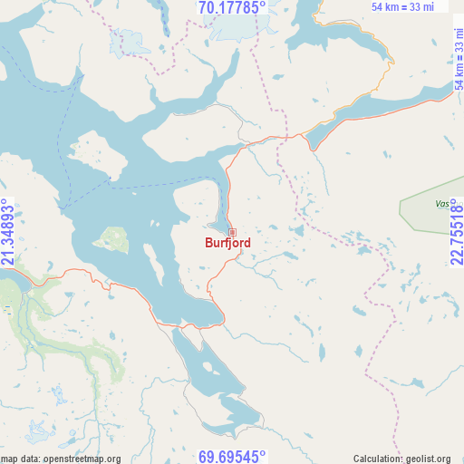 Burfjord on map