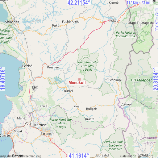 Macukull on map