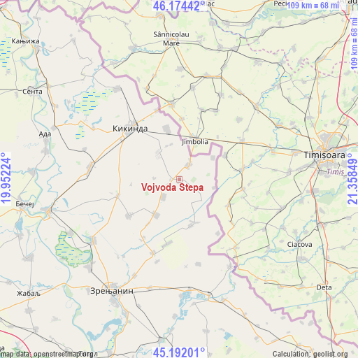 Vojvoda Stepa on map