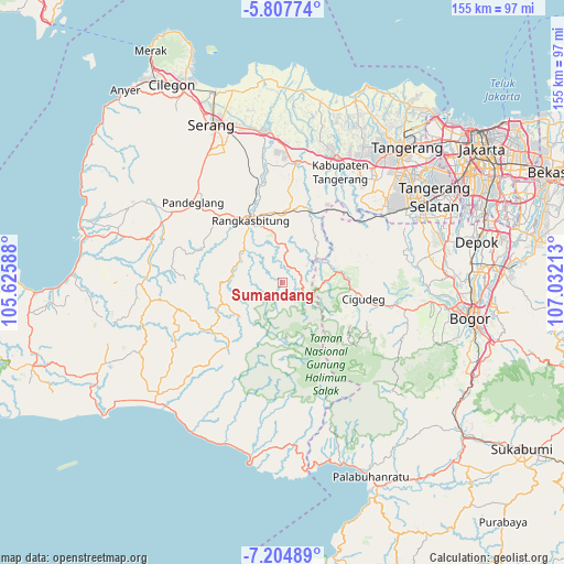 Sumandang on map