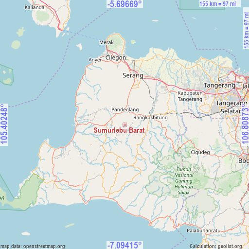 Sumurlebu Barat on map