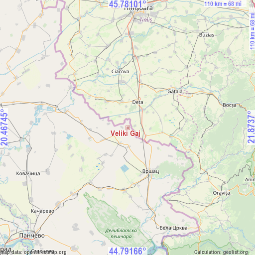 Veliki Gaj on map