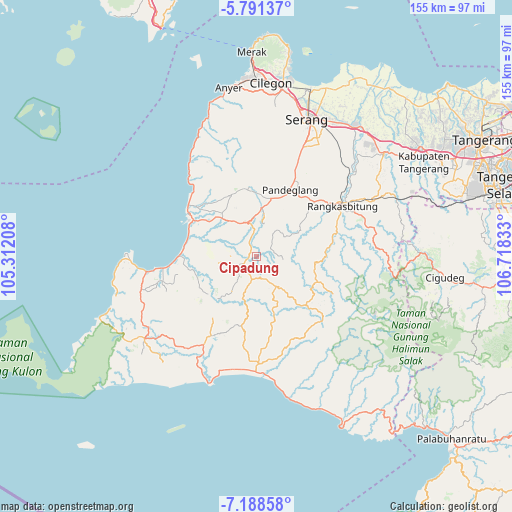 Cipadung on map