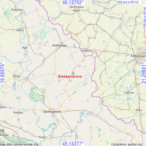 Aleksandrovo on map