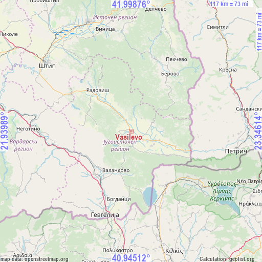 Vasilevo on map