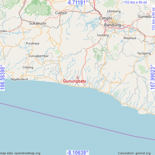 Gunungbatu on map