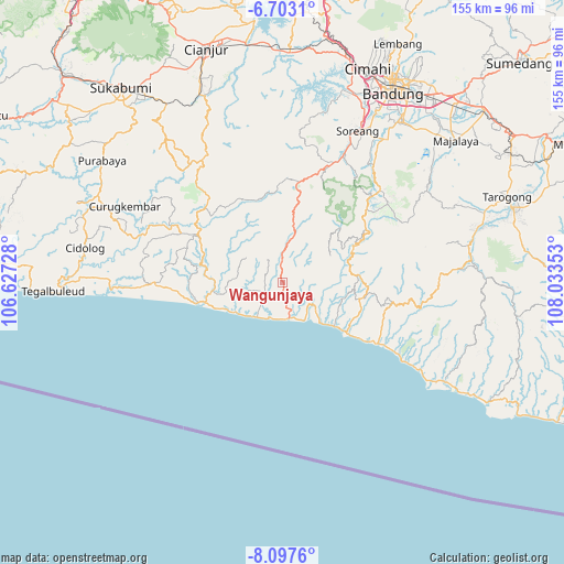 Wangunjaya on map
