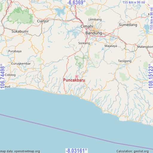 Puncakbaru on map