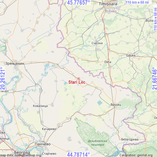 Stari Lec on map