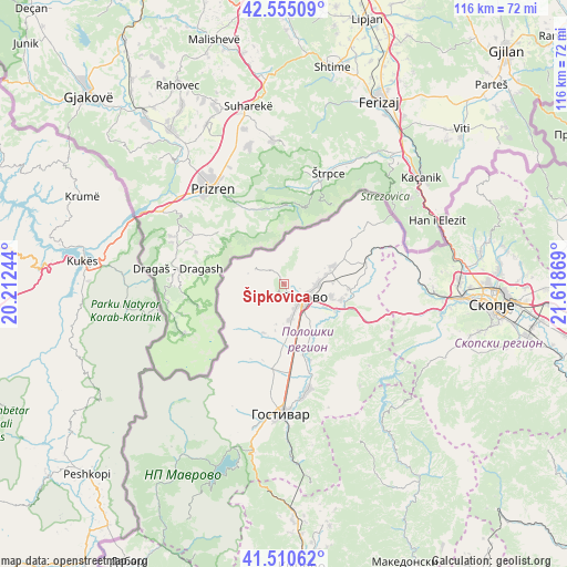 Šipkovica on map