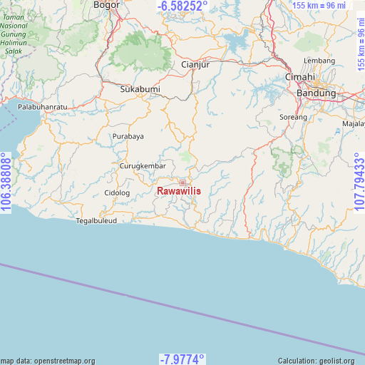 Rawawilis on map