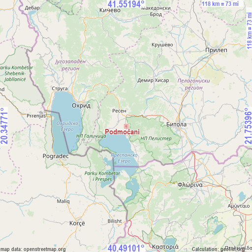 Podmočani on map