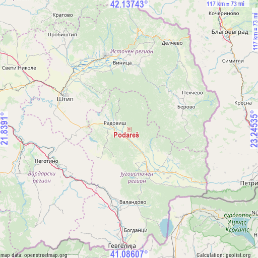 Podareš on map