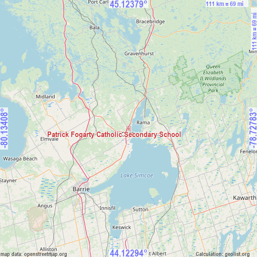 Patrick Fogarty Catholic Secondary School on map