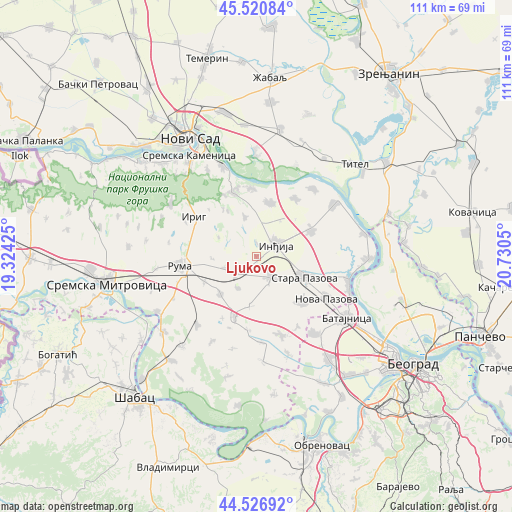Ljukovo on map