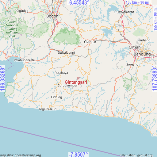 Gintungsari on map