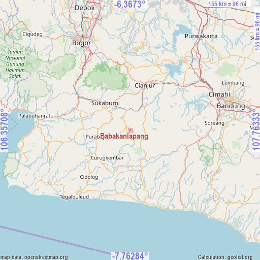 Babakanlapang on map