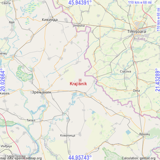 Krajišnik on map