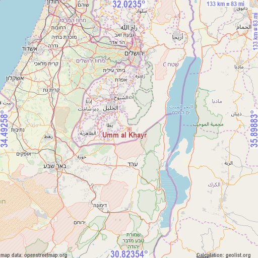 Umm al Khayr on map