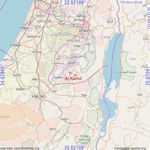 Al Karmil on map