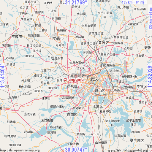 Changqing on map