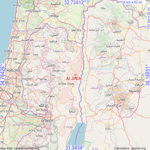 Al Jiftlik on map