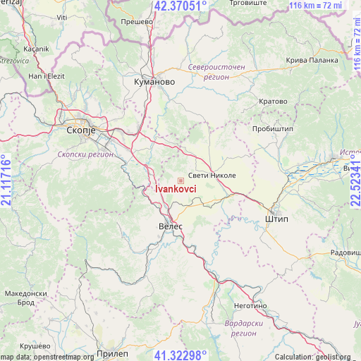 Ivankovci on map