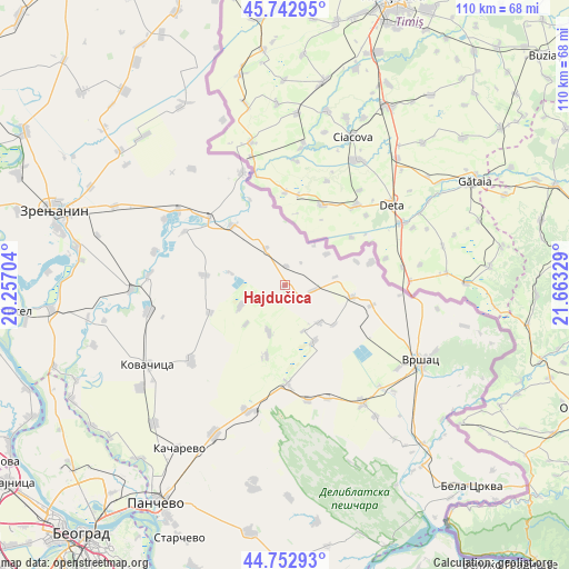 Hajdučica on map