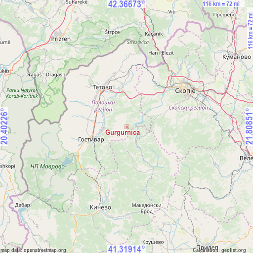 Gurgurnica on map