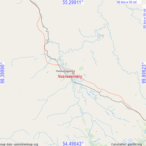 Voznesenskiy on map