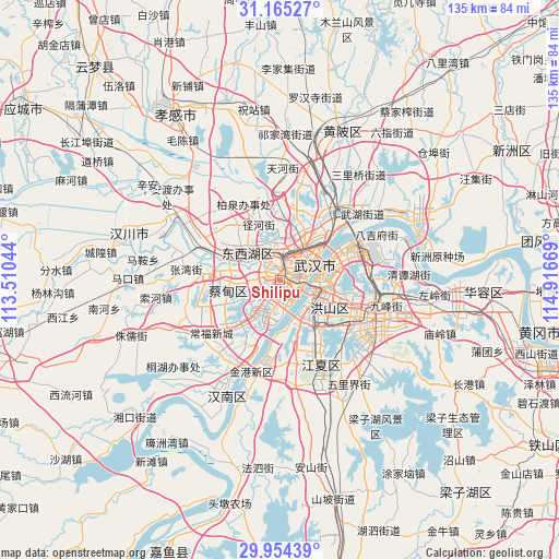 Shilipu on map