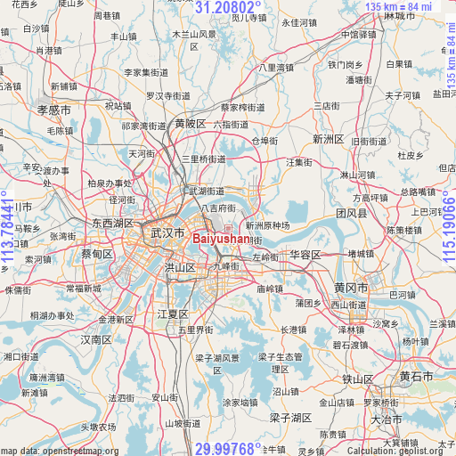 Baiyushan on map