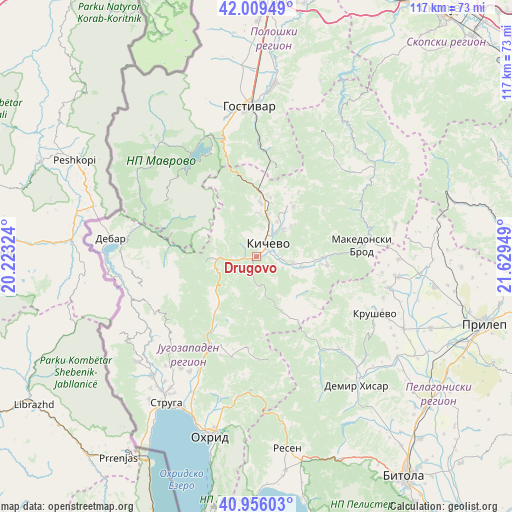 Drugovo on map