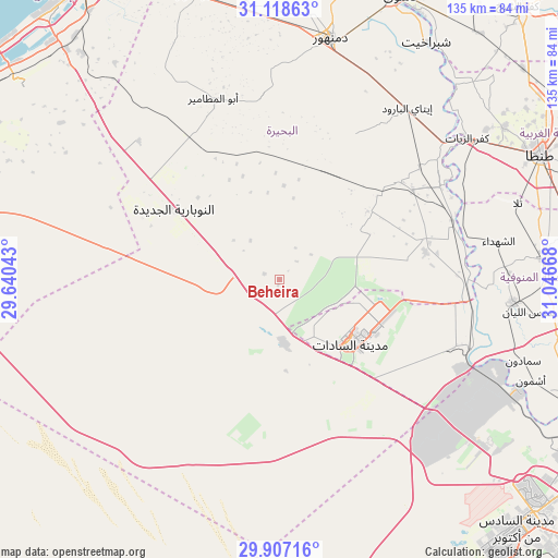 Beheira on map