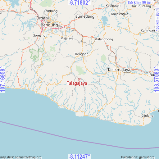 Talagajaya on map