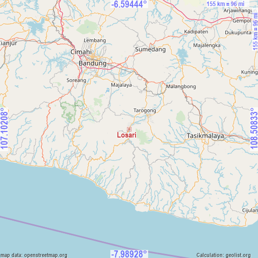 Losari on map