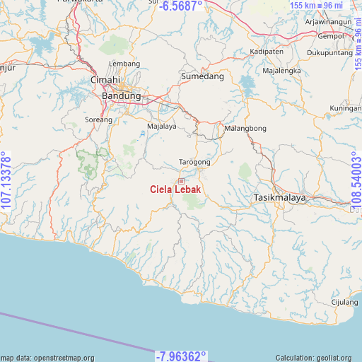 Ciela Lebak on map