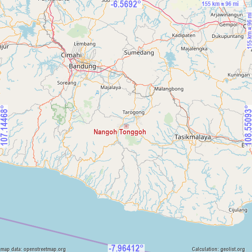 Nangoh Tonggoh on map