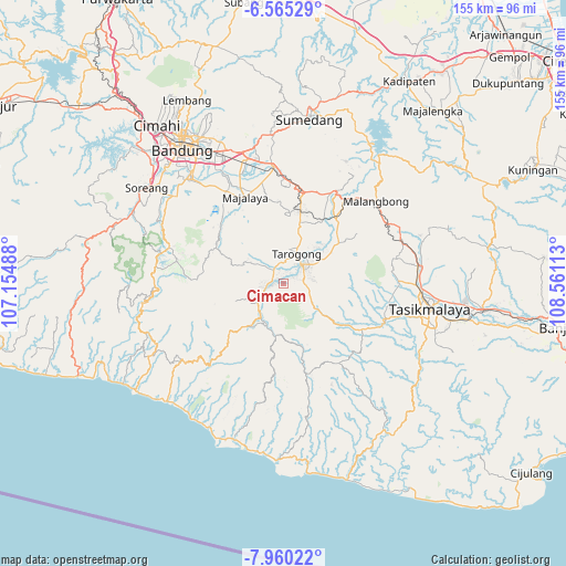 Cimacan on map