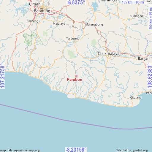 Parabon on map