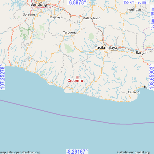 Cicomre on map