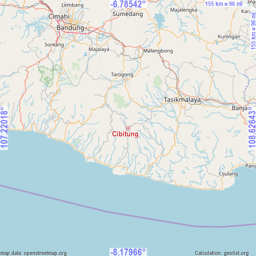 Cibitung on map